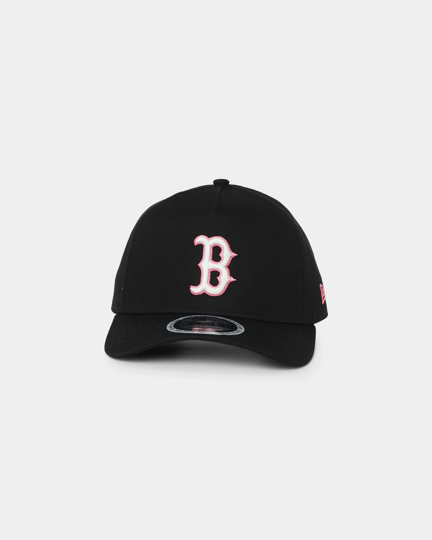 New Era Boston Red Sox Neon Pink 9FORTY A-Frame Snapback Black/Neon 3 New Era Boston Red Sox Neon Pink 9FORTY A-Frame Snapback Black/Neon