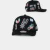 Mitchell & Ness San Antonio Spurs 'Hand Drawn Doodle' Pro Crown Snapback Black -Sportswear Women Store 01026589 YB001 default 0010