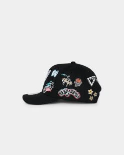 Mitchell & Ness San Antonio Spurs 'Hand Drawn Doodle' Pro Crown Snapback Black -Sportswear Women Store 01026589 YB001 default 0040