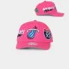 Mitchell & Ness Miami Heat 'Highway' Pro Crown Snapback Pink -Sportswear Women Store 01026597 YP001 default 0010