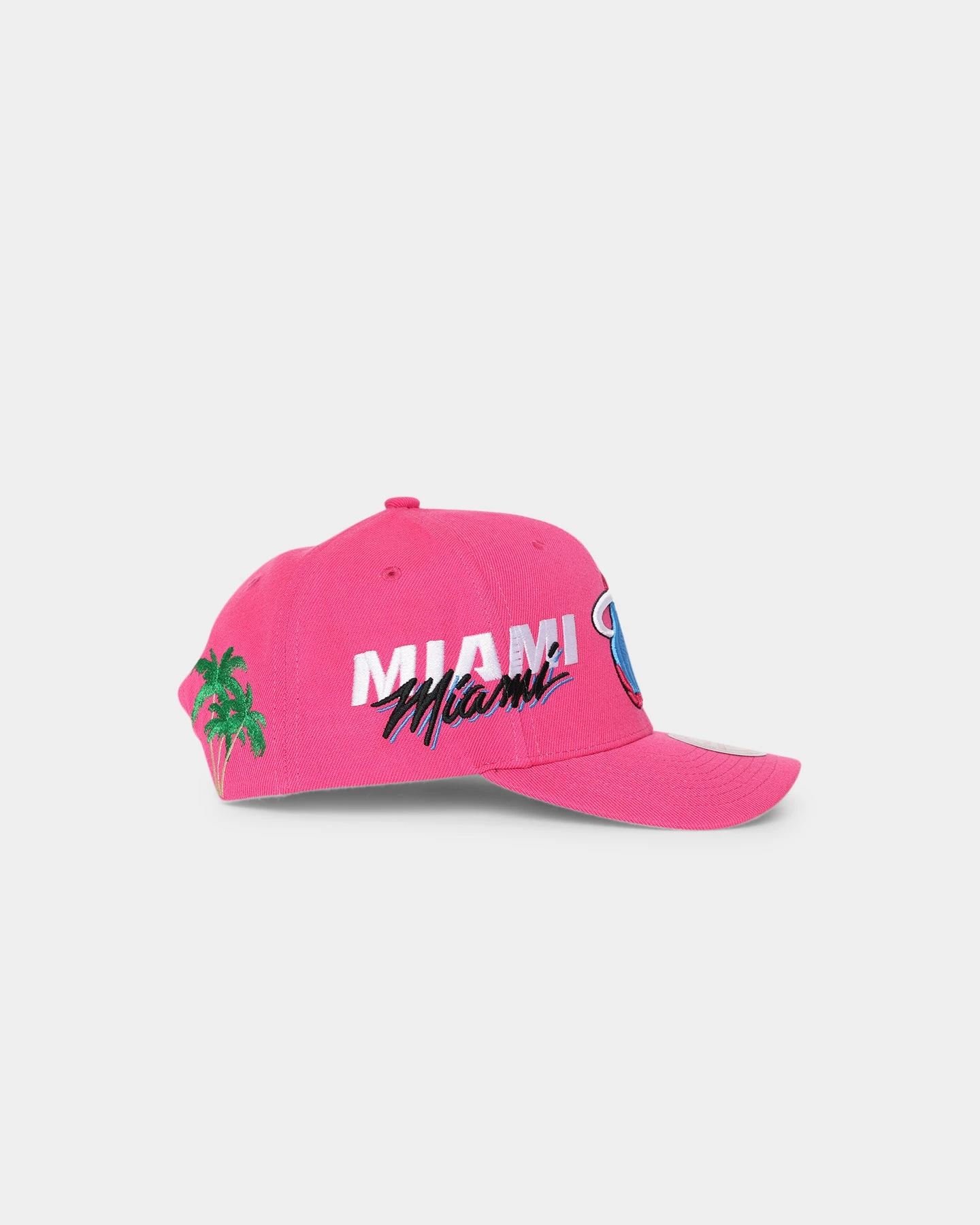Mitchell & Ness Miami Heat 'Highway' Pro Crown Snapback Pink 6 Mitchell & Ness Miami Heat 'Highway' Pro Crown Snapback Pink - Image 4