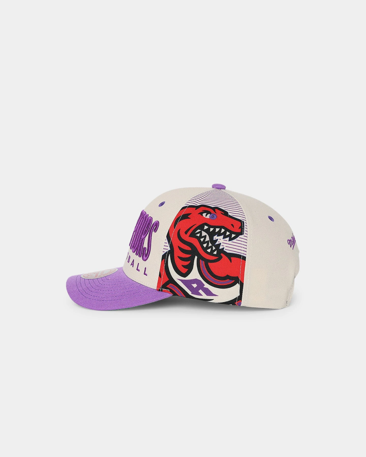 Mitchell & Ness Toronto Raptors '90s Training Camp' Pro Crown Snapback Cream 7 Mitchell & Ness Toronto Raptors '90s Training Camp' Pro Crown Snapback Cream - Image 5