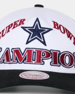 Mitchell & Ness Dallas Cowboys Super Bowl XXVII 'Dallas Cowboys Champs' Deadstock Snapback Vintage White 15 Mitchell & Ness Dallas Cowboys Super Bowl XXVII 'Dallas Cowboys Champs' Deadstock Snapback Vintage White -Sportswear Women Store 01026703 YV003 default 0050