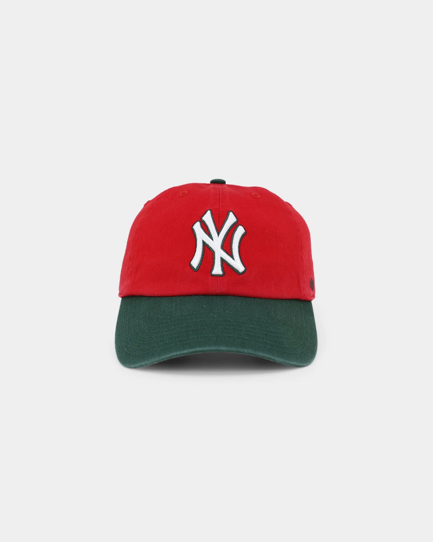 '47 BRAND 47 Brand New York Yankees 'Scarlet Pines' Clean Up Strapback Red/Dark Green 3 '47 BRAND 47 Brand New York Yankees 'Scarlet Pines' Clean Up Strapback Red/Dark Green