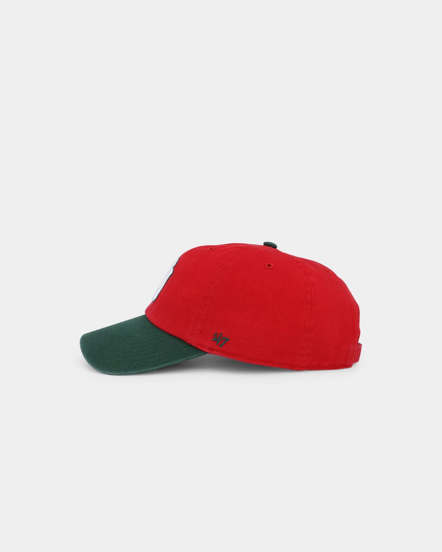 '47 BRAND 47 Brand New York Yankees 'Scarlet Pines' Clean Up Strapback Red/Dark Green 6 '47 BRAND 47 Brand New York Yankees 'Scarlet Pines' Clean Up Strapback Red/Dark Green - Image 4