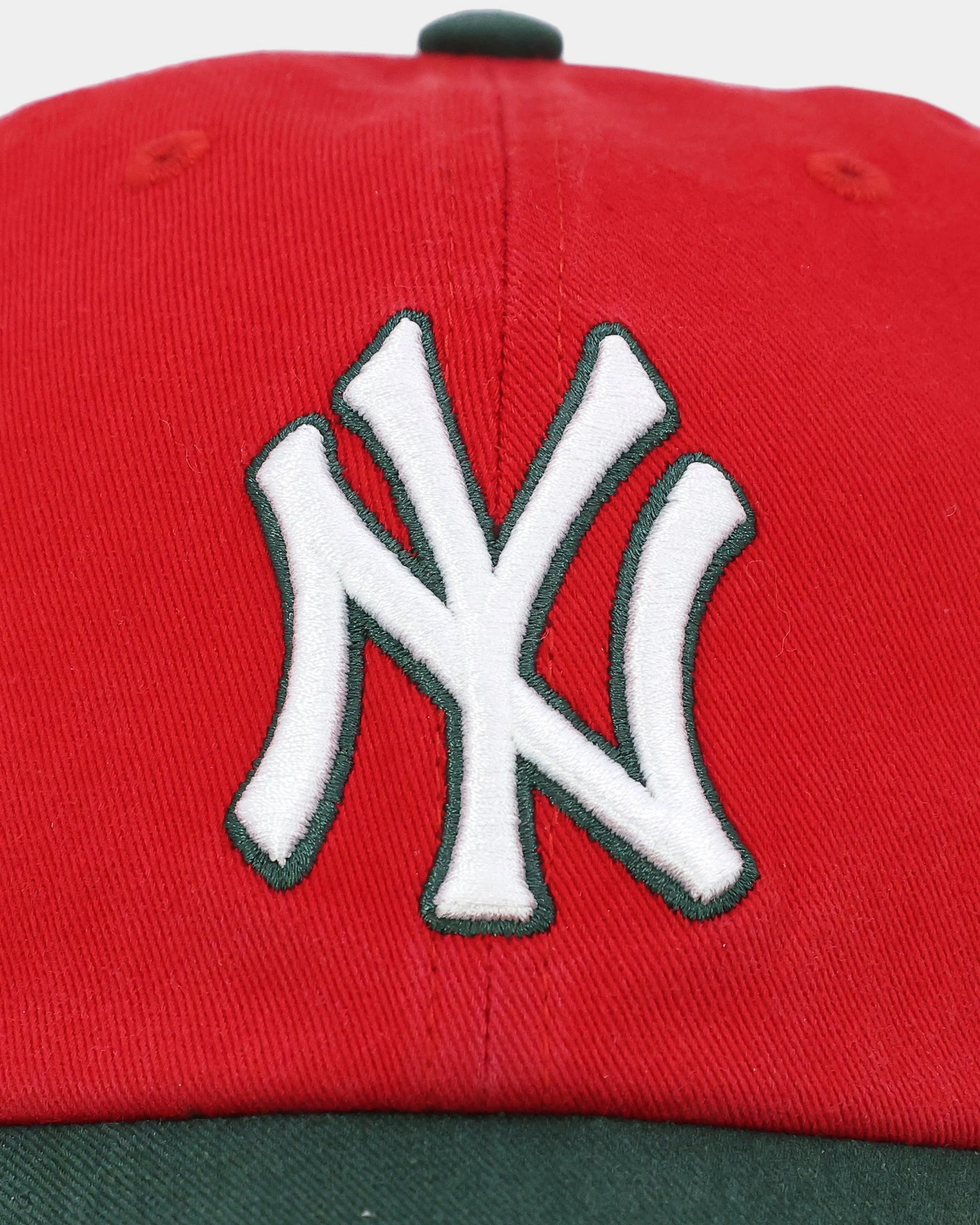 '47 BRAND 47 Brand New York Yankees 'Scarlet Pines' Clean Up Strapback Red/Dark Green 8 '47 BRAND 47 Brand New York Yankees 'Scarlet Pines' Clean Up Strapback Red/Dark Green - Image 6