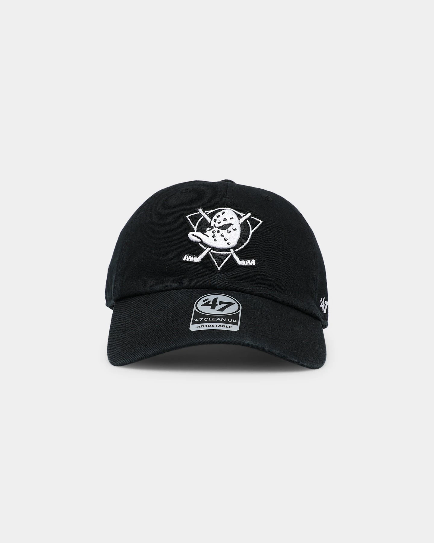 '47 BRAND 47 Brand Anaheim Ducks 47 Clean Up Strapback Black/White 3 '47 BRAND 47 Brand Anaheim Ducks 47 Clean Up Strapback Black/White