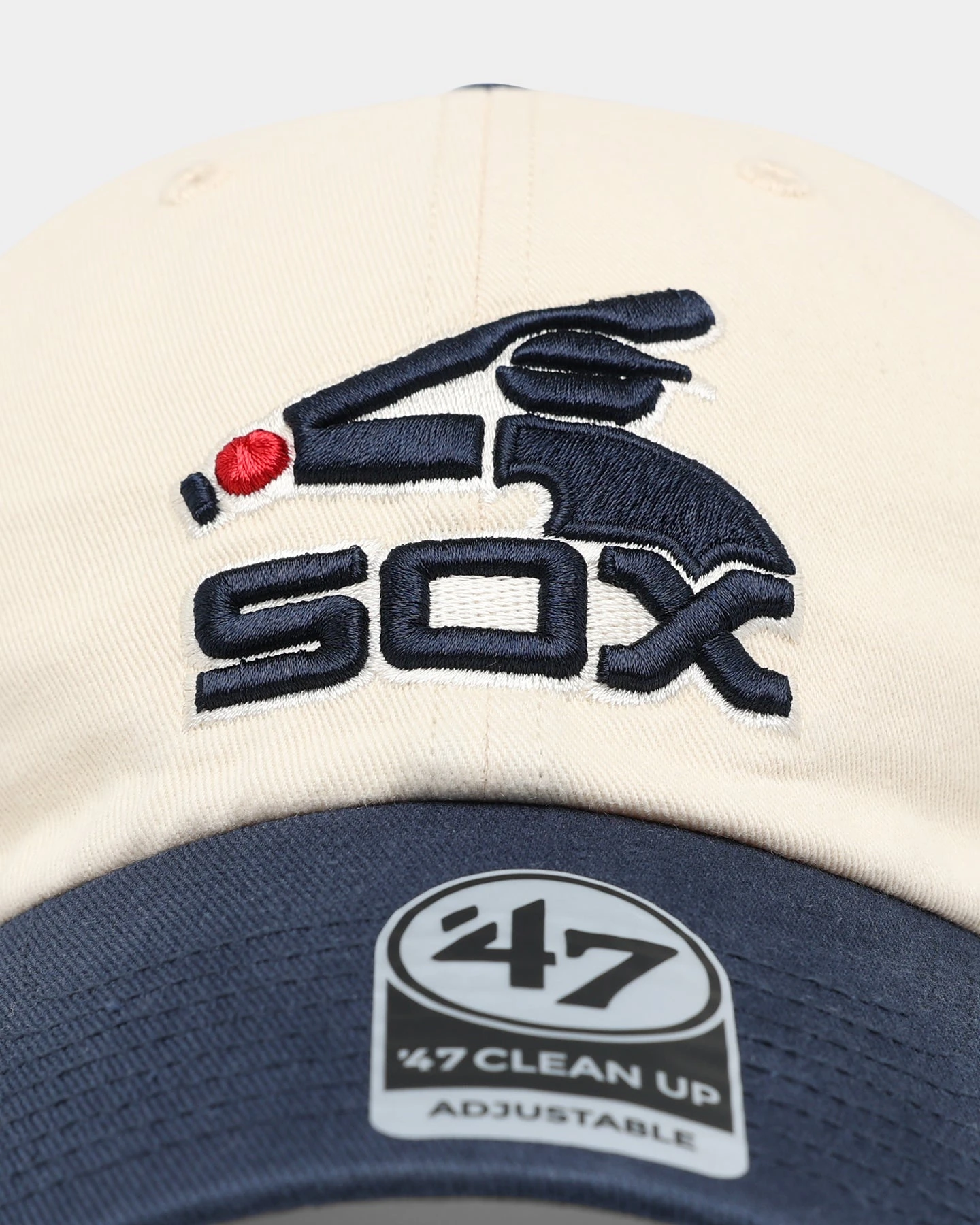 '47 BRAND 47 Brand Chicago White Sox Clean Up Strapback Natural 7 '47 BRAND 47 Brand Chicago White Sox Clean Up Strapback Natural - Image 5