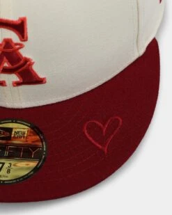 New Era California Angels 'Certified Lover 2.0' 59FIFTY Fitted Chrome White -Sportswear Women Store 01028538 YC458 default 0070