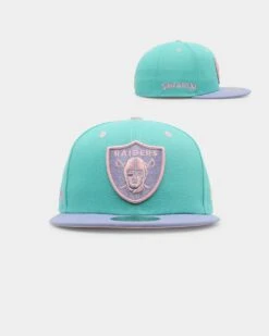 New Era Oakland Raiders 'Easter' 59FIFTY Fitted Turquoise