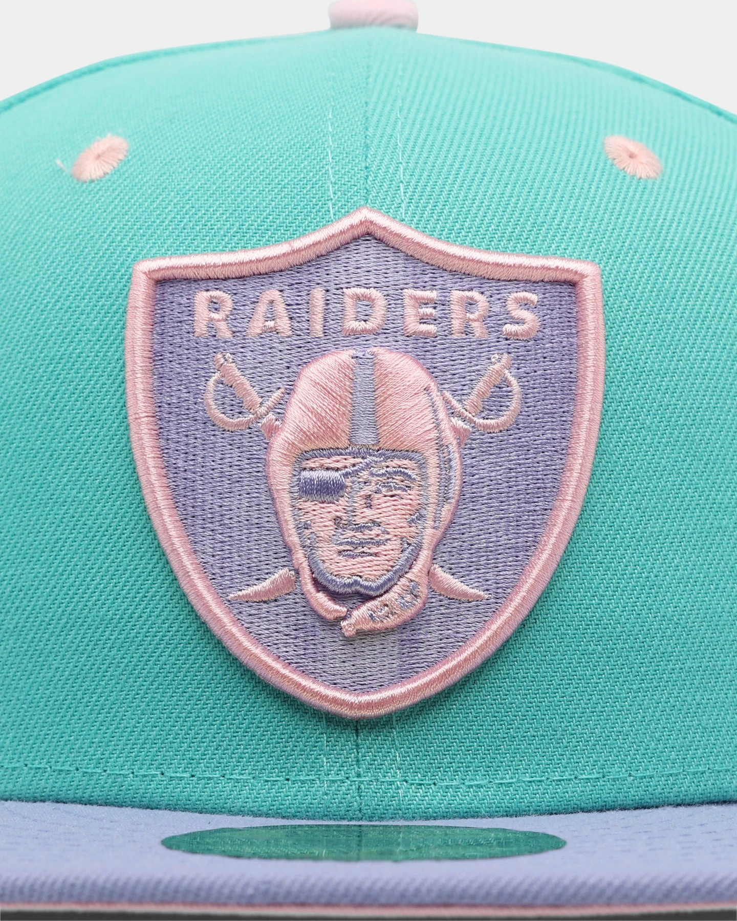 New Era Oakland Raiders 'Easter' 59FIFTY Fitted Turquoise 7 New Era Oakland Raiders 'Easter' 59FIFTY Fitted Turquoise - Image 5
