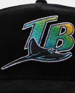 New Era Tampa Bay Rays 'Throwback Corduroy' Golfer Snapback Black -Sportswear Women Store 01028844 YB001 default 0050