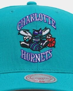 Mitchell & Ness Charlotte Hornets 'Wool Blend' Snapback Teal -Sportswear Women Store 01028859 YT200 default 0050