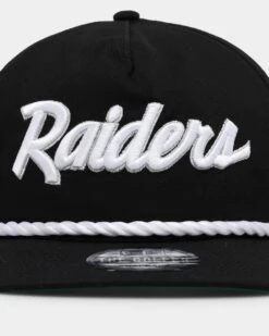 New Era Las Vegas Raiders 'Throwback Raiders' Golfer Snapback Black 12 New Era Las Vegas Raiders 'Throwback Raiders' Golfer Snapback Black -Sportswear Women Store 01028886 YB001 default 0050