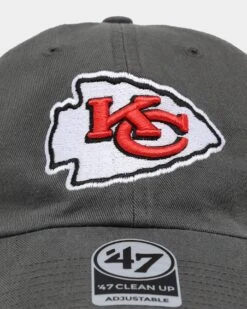 '47 BRAND 47 Brand Kansas City Chiefs 47 Clean Up Strapback Charcoal -Sportswear Women Store 01029260 YC300 default 0050