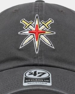 '47 BRAND 47 Brand Las Vegas Golden Knights 47 Clean Up Strapback Charcoal -Sportswear Women Store 01029454 YC300 default 0050