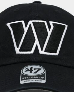 '47 BRAND 47 Brand Washington Commanders 47 Clean Up Strapback Black -Sportswear Women Store 01029456 YB001 default 0050
