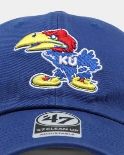 '47 BRAND 47 Brand Kansas Jayhawks '47 Clean Up Strapback Royal -Sportswear Women Store 01029544 YR400 default 0050