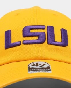 '47 BRAND 47 Brand Louisiana State Tigers LSU '47 Clean Up Strapback Gold -Sportswear Women Store 01029547 YG200 default 0050