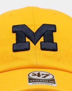'47 BRAND 47 Brand Michigan Wolverines '47 Clean Up Strapback Gold -Sportswear Women Store 01029556 YG200 default 0050