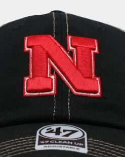 '47 BRAND 47 Brand Nebraska Cornhuskers Trawler '47 Clean Up Strapback Black -Sportswear Women Store 01029562 YB001 default 0050