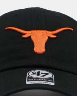 '47 BRAND 47 Brand Texas Longhorns '47 Clean Up Strapback Black -Sportswear Women Store 01029582 YB001 default 0050