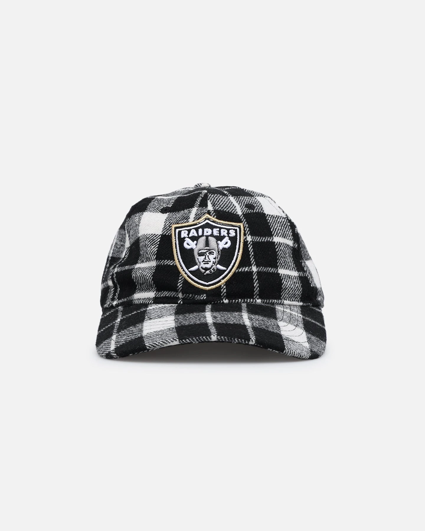 Pro Standard Las Vegas Raiders Pro Prep Dad Strapback White/Black 3 Pro Standard Las Vegas Raiders Pro Prep Dad Strapback White/Black