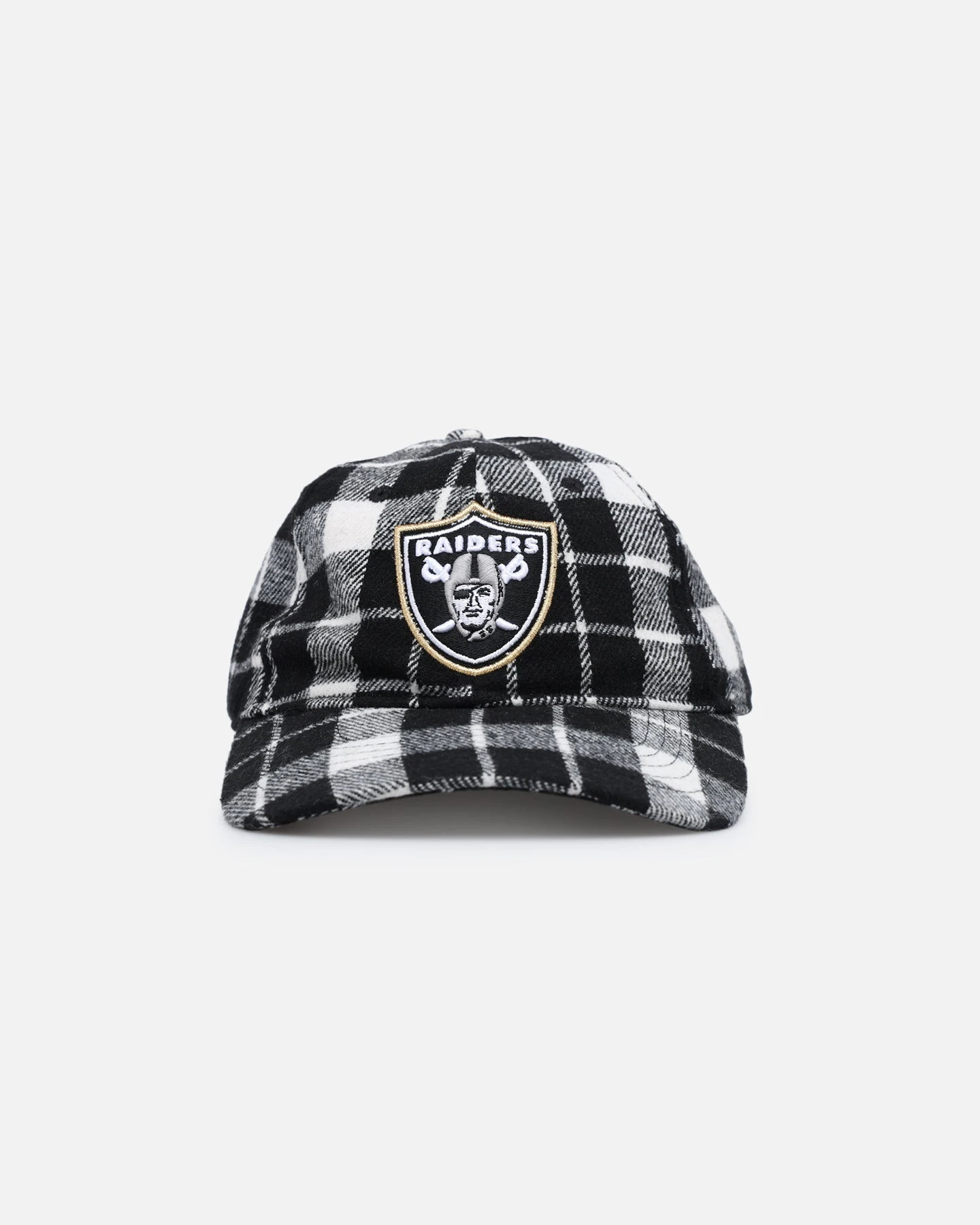 Pro Standard Las Vegas Raiders Pro Prep Dad Strapback White/Black 7 Pro Standard Las Vegas Raiders Pro Prep Dad Strapback White/Black - Image 5