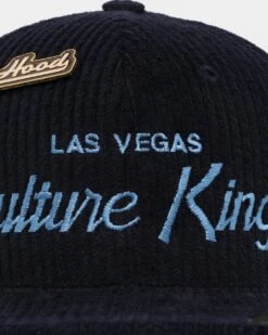 Hood X Culture Kings Las Vegas Collab Original Corduroy Snapback Navy -Sportswear Women Store 01030456 YN200 default 0050