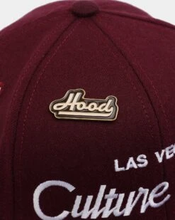 Hood X Culture Kings Las Vegas Collab Original Snapback Maroon -Sportswear Women Store 01030460 YM100 default 0070