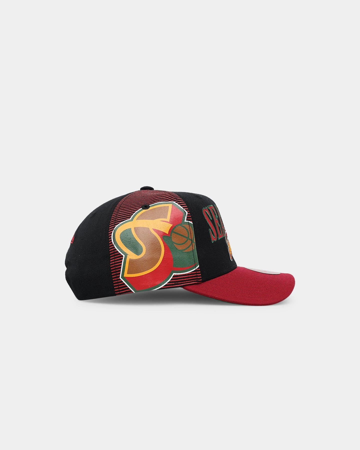 Mitchell & Ness Seattle Supersonics Side Swipe OG Snapback Black/Red 5 Mitchell & Ness Seattle Supersonics Side Swipe OG Snapback Black/Red - Image 3