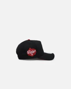 New Era San Diego Padres 'Satin Scarlet' 9FORTY A-Frame Snapback Black/Scarlet -Sportswear Women Store 01030536 YB321 default 0030
