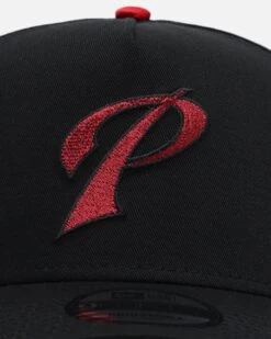 New Era San Diego Padres 'Satin Scarlet' 9FORTY A-Frame Snapback Black/Scarlet -Sportswear Women Store 01030536 YB321 default 0050