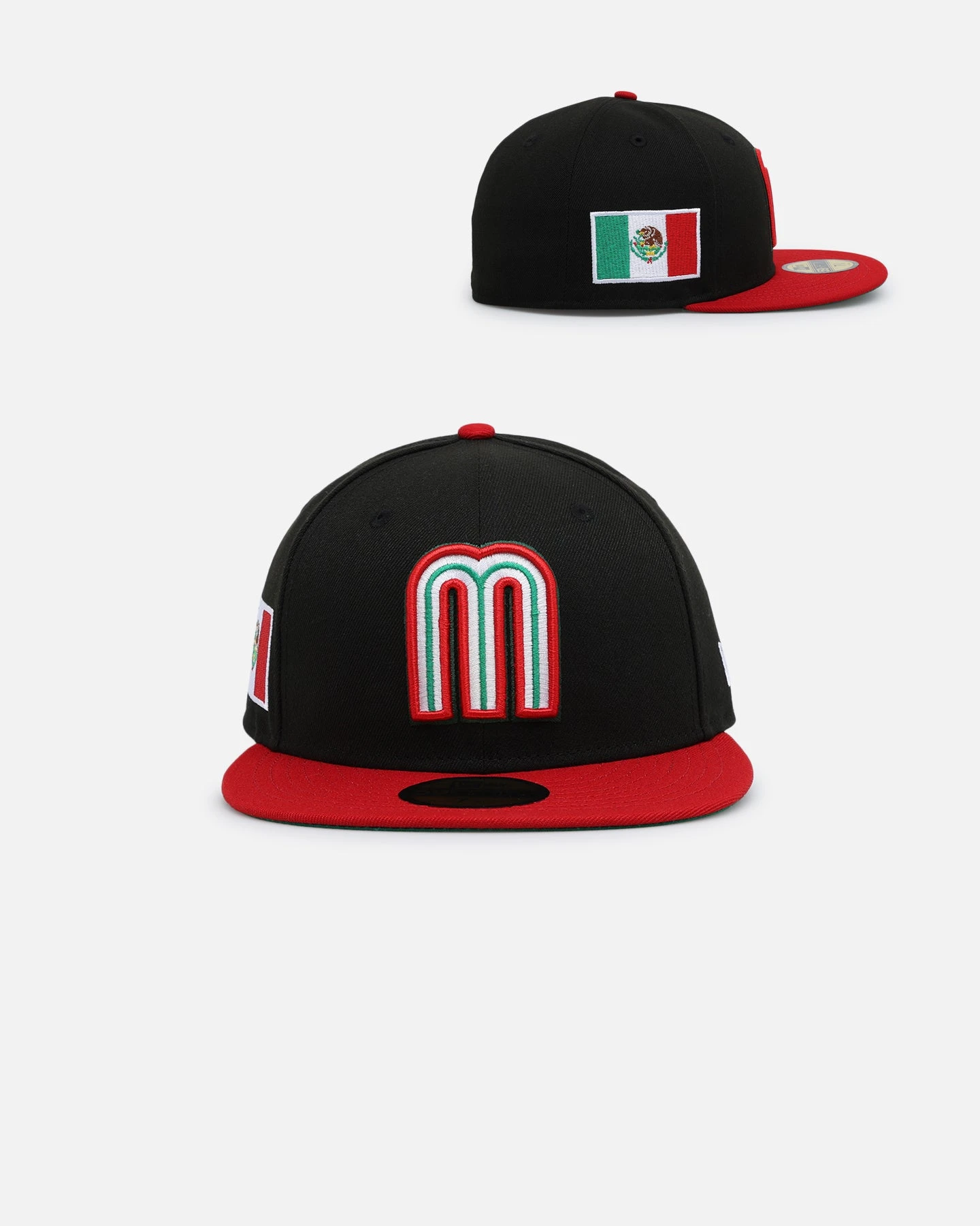 New Era Mexico National Baseball Team 'World Baseball Classic Mexico' 59FIFTY Fitted Black/Scarlet 3 New Era Mexico National Baseball Team 'World Baseball Classic Mexico' 59FIFTY Fitted Black/Scarlet