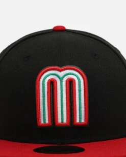 New Era Mexico National Baseball Team 'World Baseball Classic Mexico' 59FIFTY Fitted Black/Scarlet 12 New Era Mexico National Baseball Team 'World Baseball Classic Mexico' 59FIFTY Fitted Black/Scarlet -Sportswear Women Store 01031196 YB321 default 0050