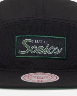Mitchell & Ness Seattle Sonics Team Logo Camper Strapback Black 12 Mitchell & Ness Seattle Sonics Team Logo Camper Strapback Black -Sportswear Women Store 01031304 YB001 default 00050