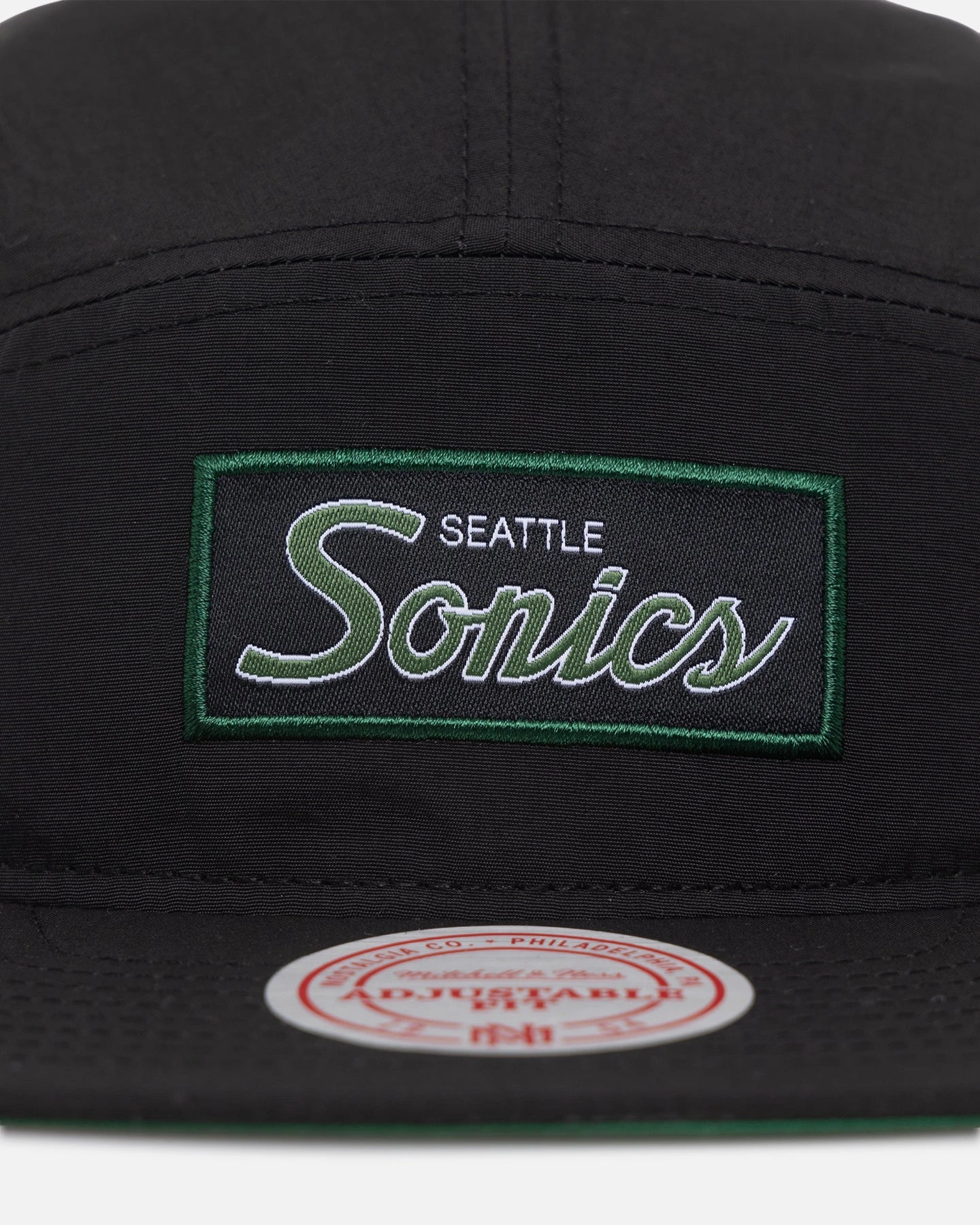 Mitchell & Ness Seattle Sonics Team Logo Camper Strapback Black 7 Mitchell & Ness Seattle Sonics Team Logo Camper Strapback Black - Image 5