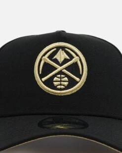 New Era Denver Nuggets 'NBA Gold Links' 9FORTY A-Frame Snapback Black/Gold -Sportswear Women Store 01031430 YB003 default 0050