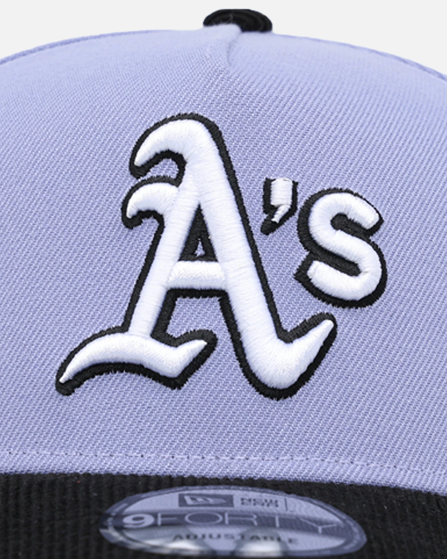 New Era Oakland Athletics 9FORTY A-Frame Snapback Lavender/Black 8 New Era Oakland Athletics 9FORTY A-Frame Snapback Lavender/Black - Image 6