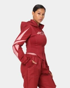 Reebok Women's Cardi B X Reebok Corset Hoodie Triathlon Red -Sportswear Women Store 02029037 YR001 womens 0050
