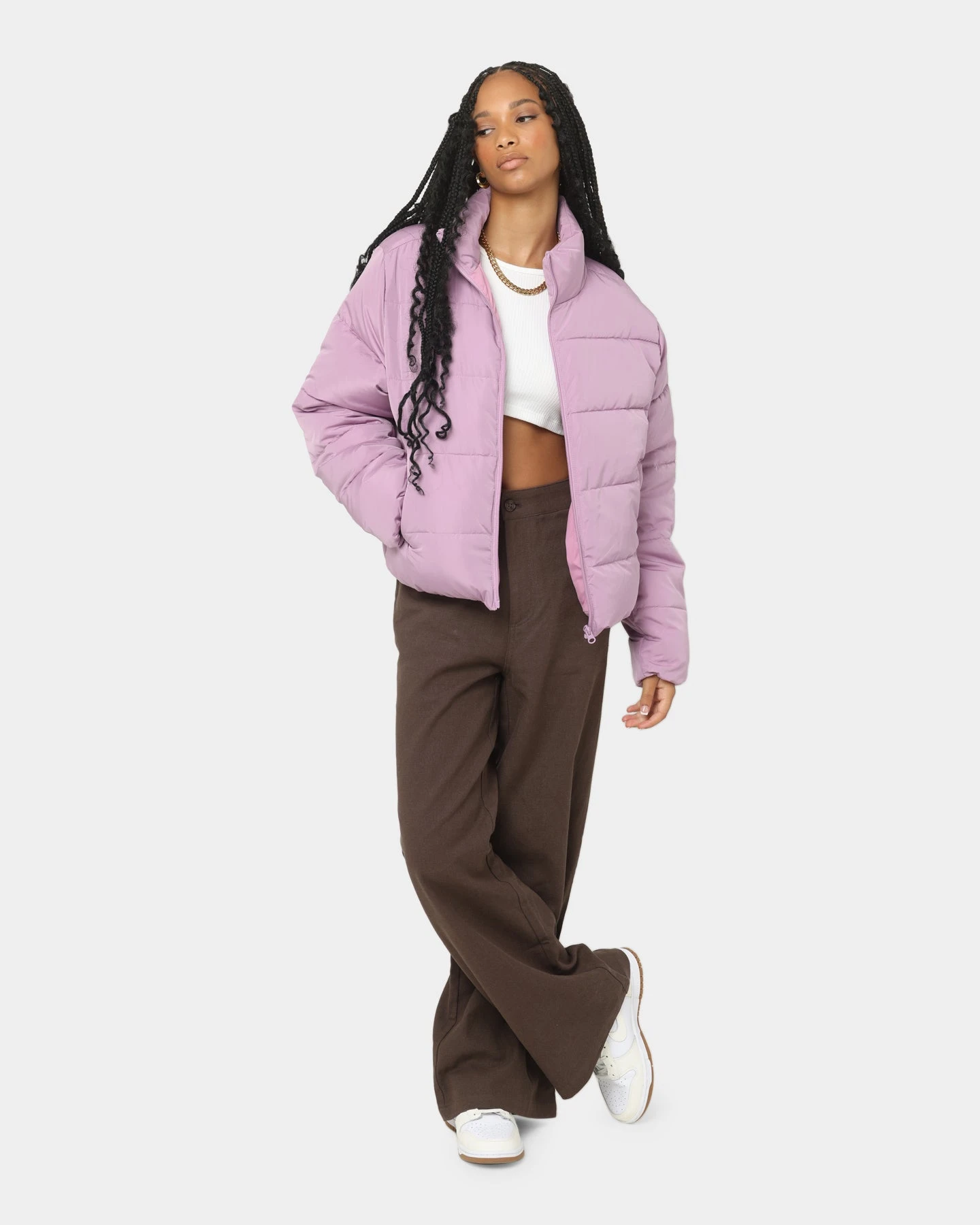 EN ES Women's Shake Up Puffa Jacket Lilac 4 EN ES Women's Shake Up Puffa Jacket Lilac - Image 2