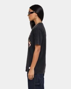 Carré Men's Groove Vintage T-Shirt Black Wash -Sportswear Women Store 02029554 YB295 womens 00120