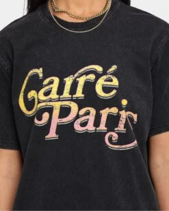 Carré Men's Groove Vintage T-Shirt Black Wash -Sportswear Women Store 02029554 YB295 womens 0090