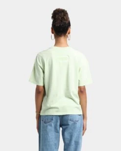 Majestic Athletic Women's Miami Dolphins Vintage NFL Logo T-Shirt Cucumber -Sportswear Women Store 02031775 YC000 womens 0040