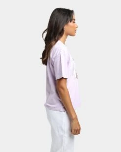 Majestic Athletic Women's San Francisco 49ers NHL Logo Vintage T-Shirt Orchid -Sportswear Women Store 02031777 YO029 womens 0050