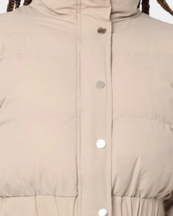 XXIIII Women's Dee Crop Puffer Jacket Beige -Sportswear Women Store 02031834 Y1000 womens 0030