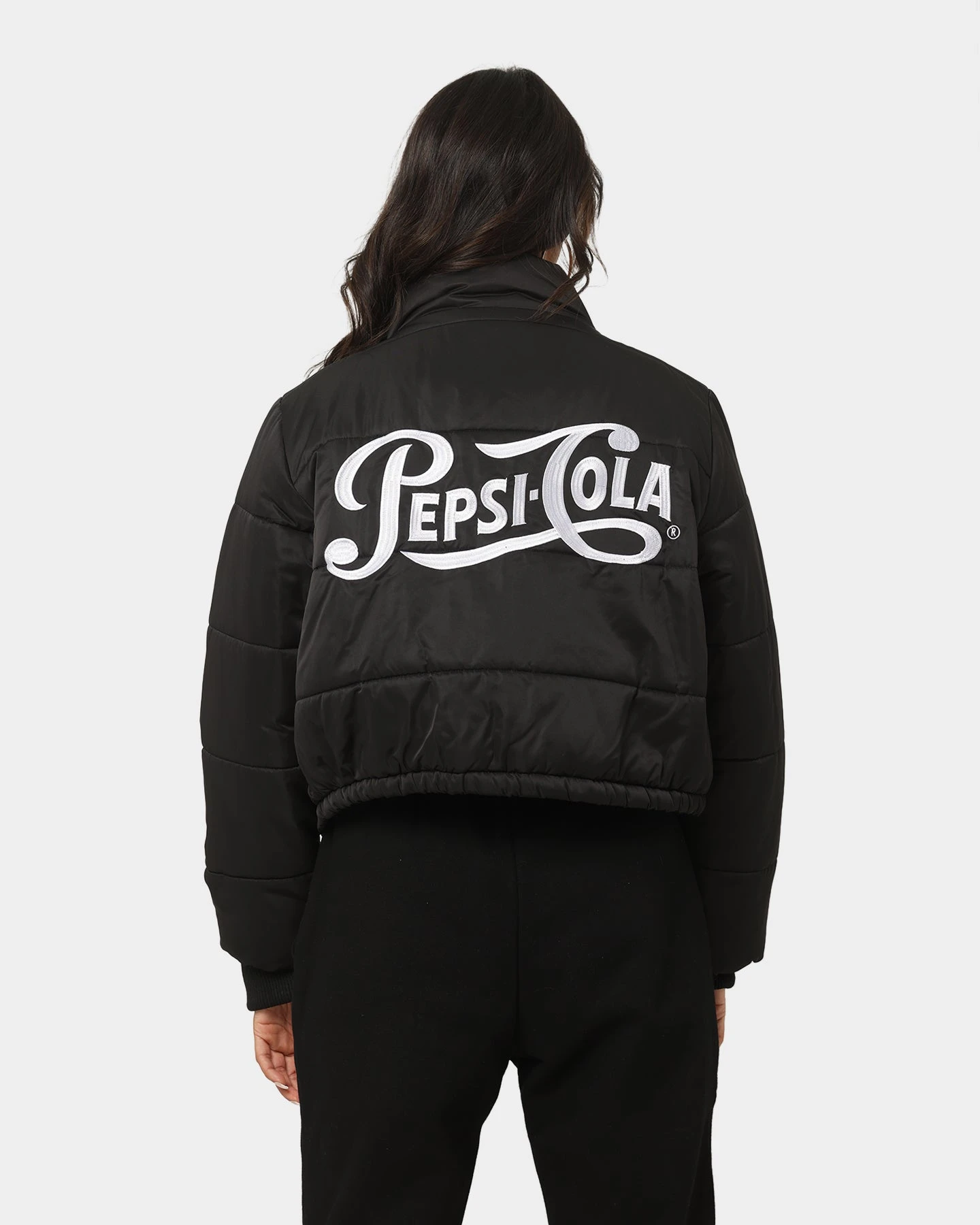 Nana Judy Women's Pepsi Crop Puffa Jacket Black 6 Nana Judy Women's Pepsi Crop Puffa Jacket Black - Image 4