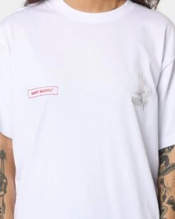 Saint Morta Doves Vintage T-Shirt White -Sportswear Women Store 02033002 YW100 womens 0030