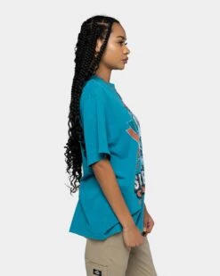 Mitchell & Ness Miami Dolphins Vintage Superbowl T-Shirt Faded Teal -Sportswear Women Store 02034587 YF458 womens 0060