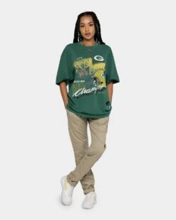 Mitchell & Ness Green Bay Packers Vintage Superbowl T-Shirt Vintage Green -Sportswear Women Store 02034588 YG909 womens 0021